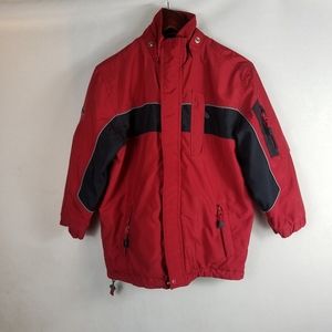 Gap Red Jacket and Black Stripe Size M 7-8. Condit